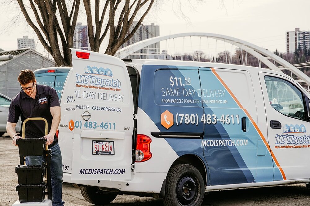 MC Dispatch same-day courier service in Edmonton